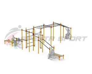 Купить Спортивный комплекс для инвалидов-колясочников WRK-D23_76mm в Опочке 