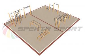 Купить Площадка уличная для воркаут Дворовая 4_76mm в Опочке 